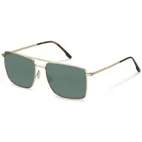 Rodenstock Zonnebril - - R1448 - Piloot - Gouden havana metaal - Bruine glazen