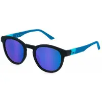 FILA Zonnebril - - SFI521 - Semi-mat donkerblauw - Kunststof montuur - Ronde vorm