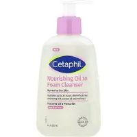 Cetaphil Nourishing Oil-to-Foam Gezichtsreiniger – Normale tot Droge & Gevoelige Huid – Tot 24u Hydratatie – Zeepvrij – 237ML