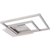 Globo LED plafondlamp hoekig design licht metalen modern, 30W 1820Lm warm wit, LxBxH 37x37x5,5 cm