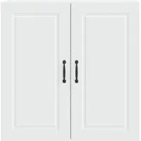 vidaXL Wandkast PORTO, wit, 80 x 31 x 80 cm, van houtvezel