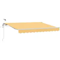 vidaXL Uitschuifbare luifel Zand 600 × 300 cm Polyester