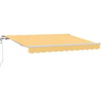 vidaXL Uitschuifbare luifel Zand 500 × 300 cm Stof en Aluminium