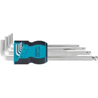 Hazet 2105LG/9H Inbus Haakse schroevendraaierset 1.5 mm, 2 mm, 2.5 mm, 3 mm, 4 mm, 5 mm, 6 mm, 8 mm, 10 mm 1.5 mm 9-delig
