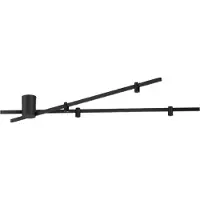 Wever & Ducre Plafondlamp Trace Spin 1.0, dimbaar, zwart, Woon-/ Eetkamer, Aluminium, Modern, plafondlamp
