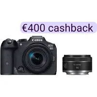 Canon EOS R7 systeemcamera Zwart + RF-S 18-150mm f/3.5-6.3 IS STM + RF 50mm f/1.8 STM