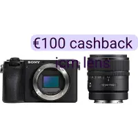 Sony Alpha A6700 systeemcamera Zwart + 15mm f/1.4 G