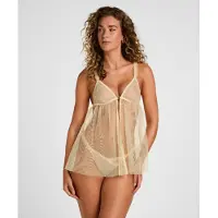 Hunkemoller Babydoll Flora Geel Dames | Maat: M