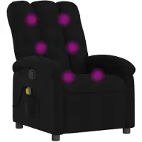 vidaXL Massagestoel met zwarte stof