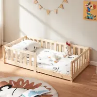 En.casa Kinderbed Tanna 80x160 cm naturel []