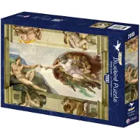 Bluebird Puzzle Michel Ange - La Création d'Adam Puzzel 2000 Stukjes