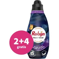 Robijn 2+4 Gratis: Klein & Krachtig Wasmiddel Black Velvet 22 Wasbeurten 665 Ml