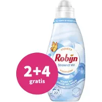 Robijn 2+4 Gratis: Klein & Krachtig Wasmiddel Stralend Wit 22 Wasbeurten 665 Ml