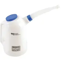 Bgs 9570: 8 liter gieter met flexibele uitloop en deksel, inclusief meetbeker voor olie