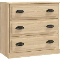 vidaXL Dressoir 70x35,5x67,5 cm bewerkt hout sonoma eikenkleurig
