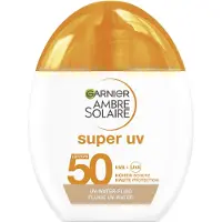 Garnier Ambre Solaire Super UV UV-Water-Fluid Glow LSF 50 Zonnegel 40 ml