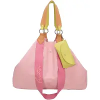 Fritzi aus Preußen Shopper 'Izzy' karamel / geel / rosa / lichtroze