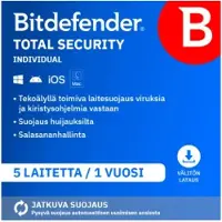 Bitdefender Total Security | 5 Apparaten | 1 jaar