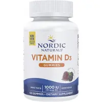 Nordic Naturals , Vitamin D3 Gummies, Wild Berry, 25 mcg (1.000 IU), 60 Gummies