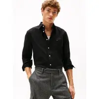 Tommy Hilfiger Overhemd 'HERITAGE' zwart
