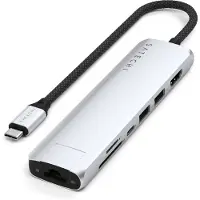 Satechi Hub 7-in-1 USB-C Slim Multiport Argent