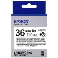 Epson LK-7WBVS kabel tape zwart op wit 36 mm (origineel)