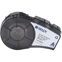 Brady M21-131-499 tape nylonweefsel zwart op wit 25,40 mm x 12,70 mm (origineel)