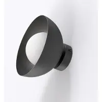 Valotorni Wandlamp Bibi K1, dimbaar, zwart, Woon-/ Eetkamer, Glas, Modern, wandlamp