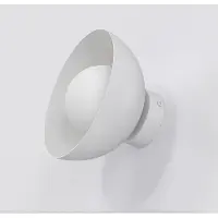 Emibig Wandlamp Bibi K1, dimbaar, alu / grijs / zink, Woon-/ Eetkamer, Glas, Modern, wandlamp