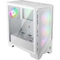 MSI PC-behuizing MAG Forge 320R Airflow Mid-tower Wit ARGB met zijpaneel van gehard glas
