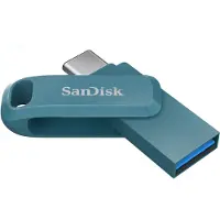 SanDisk Ultra Dual Drive Go USB 128GB USB flash drive USB Type-A / USB Type-C 3.2 Gen 1 (3.1 Gen 1) Blauw