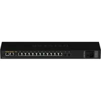 Netgear AV Line M4250-12M2XF - Switch - Laag 3 - beheerd - 12 x 10/100/1000/2.5G + 2 x 10 Gigabit SFP+ - Zijwaartse luchtstroom - geschikt voor montage in een rack