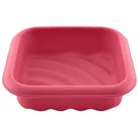 Lurch - bakvorm golf - vierkant 17x17cm - siliconen - roze