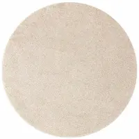 vidaXL Antislip Shaggy Tapijt Crème 90 x 90 cm PP