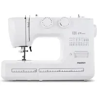 Medion naaimachine met vrije arm SM60 (60 watt, 60 verschillende steekpatronen met knoopsgaten, led-naailampje, automatische draadinrijger, achteruitrijgknop, draadafsnijder, MD10689) wit