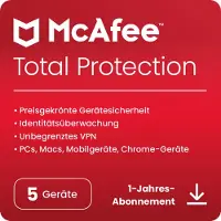 McAfee Total Protection [5 apparaten - 1 jaar].
