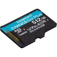 Kingston Flash Canvas Go! Plus 512 GB (gen4), microSDXC, + Adapter