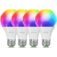 Nanoleaf Matter A19 Smart Bulb - Slimme verlichting - E27 - RGB - 4 Stuks - Apple Home/Google Home/Amazon Alexa