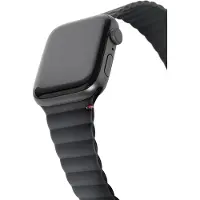 Decoded Silicone Magnetic Traction Strap Lite voor de Apple Watch Series 1-9 / SE - 38/40/41 mm / Series 10 - 42 mm - Charcoal