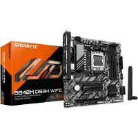 Gigabyte B840M DS3H WF6 Moederbord Socket AMD AM5 Vormfactor Micro-ATX Moederbord chipset AMD B840