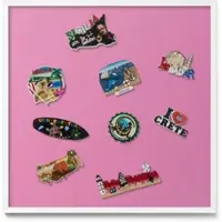 Tulup Magneetbord met Witte Frame - Roze Magneetbord in Stijlvolle Kleuren - 50 cm x 50 cm - Roze kleur - Magnetisch Bord Decoratief - Magneetbord Multifunctioneel - Magneetbord Voor Thuiskantoor