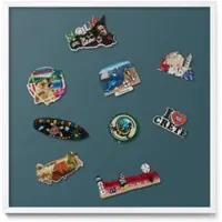 Tulup Magneetbord met Witte Frame - Maritiem Magneetbord Met Effen Achtergrond - 50 cm x 50 cm - Donkerblauwe kleur - Magnetisch Wandbord - Magnetisch Bord Kindvriendelijk - Memobord Magnetisch