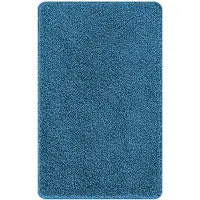 vidaXL Antislip Badmat Set 3 st Blauw 50 x 80 cm PP