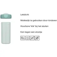 Mepal Schoolbeker Campus - 300 ml - Sluit goed af - Drinkbeker voor kinderen - Cool mint