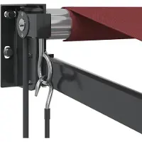 vidaXL Luifel automatisch uittrekbaar 350x250 cm bordeauxrood