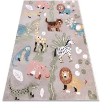 Rugsx Tapijt FUN Africa voor kinderen, dieren, Afrika beige 280x370 cm