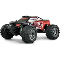 Amewi Daphoenodon Rood Brushed 1:12 RC auto Elektro Monstertruck 4WD RTR 2,4 GHz Incl. accu en lader, Met lichteffect