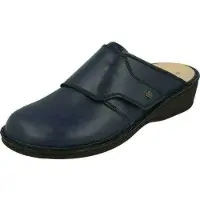 Finn Comfort Muiltjes 'Pantolette Damen 02526 060048 Echtleder in blau' blauw