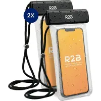 R2B Waterdicht Telefoonhoesje met Koord - 2 Stuks