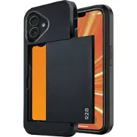 R2B iPhone 16 Hoesje met Pasjeshouder - Incl. Screenprotector - 3 Pasjes